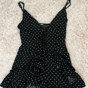 White and Black Romper